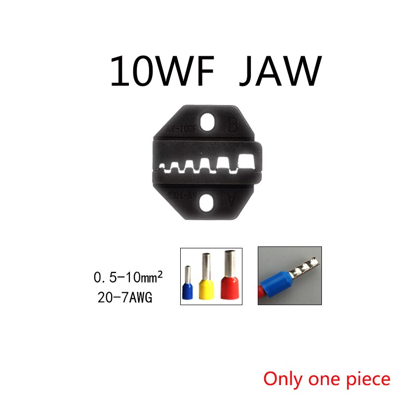 Crimping pliers jaws HS-03BC / 30J / 40J / 10A / 10WF / 35WF / 103 / 256N / 06WF2C / 05H for Crimping Terminals: 10WF