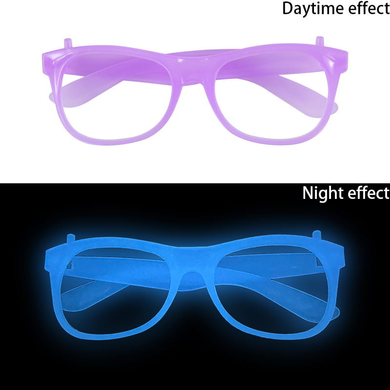 1/2/6/10 Pcs Luminous Glasses Glow Sunglasses With Light Neon Fluorescent Decorative Bar Party Adult Kids Birthday Props: S / Dark Khaki