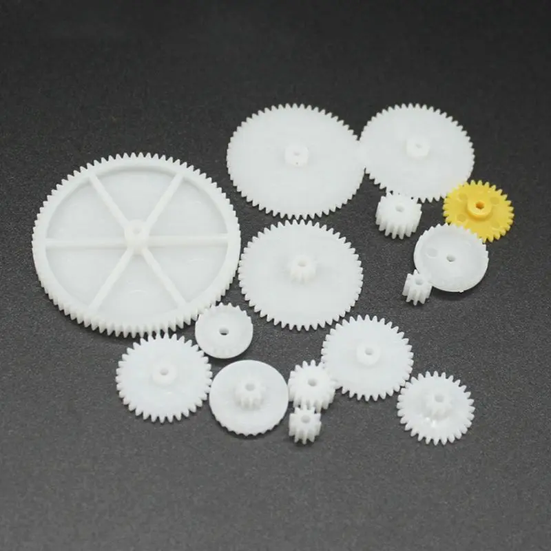 200 st blandade plastväxelpåsar motor motorväxellåda växel 0.5 gjutform gör-det-själv handgjorda leksakstillbehör motor plastgjutningar