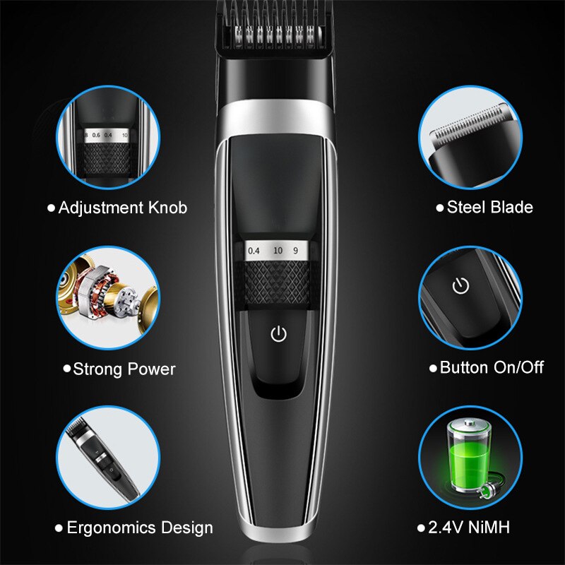 Ensemble d'outils de coiffure brainbow, tondeuse à cheveux électrique, tondeuse à cheveux rechargeable, coupe de cheveux pour hommes, ciseaux à cheveux, peignes, capes