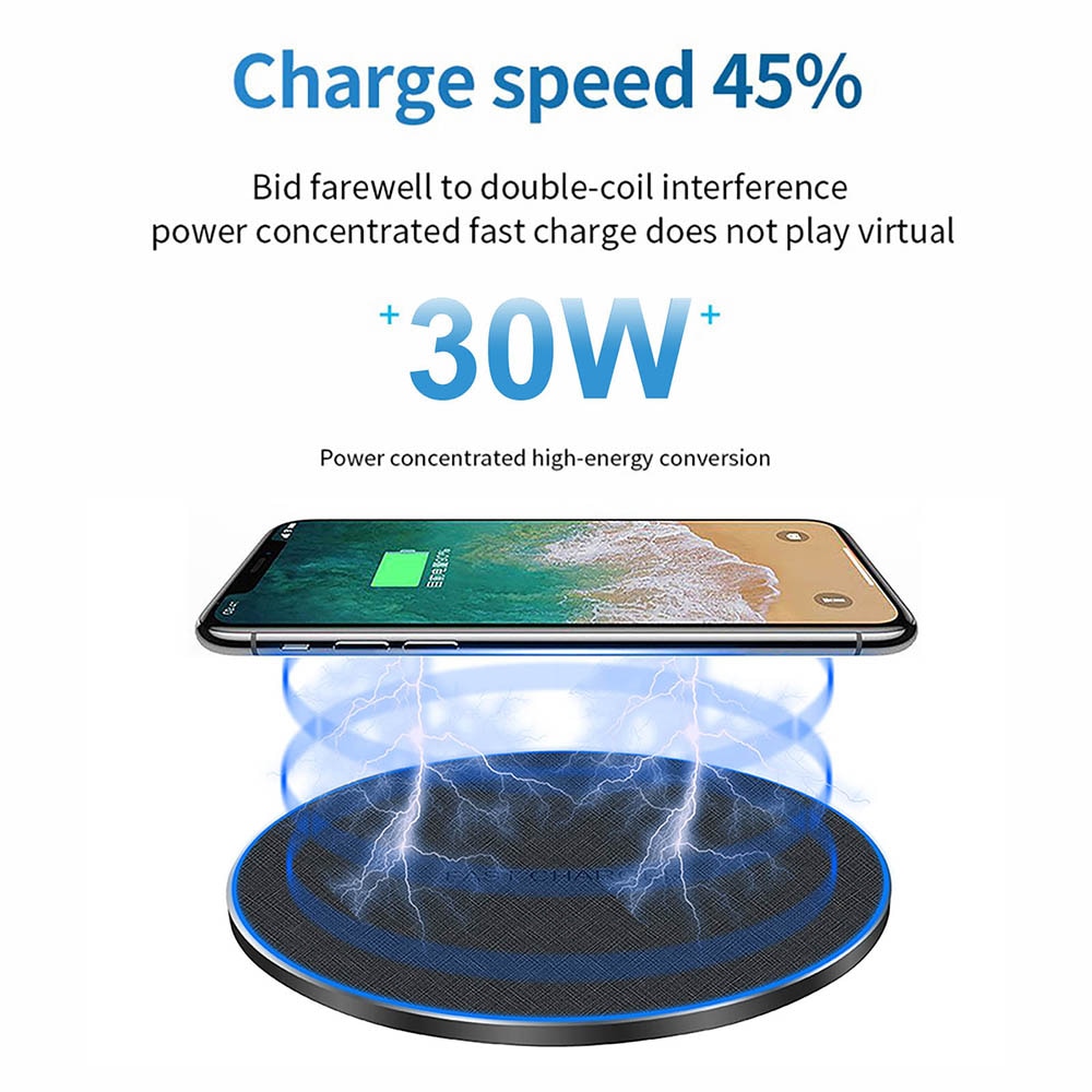 FDGAO 30W 20W 15W Qi Wireless Charger For iPhone 11 XS XR X 8 Airpods Pro Quick Fast Charging Pad for Samsung S20 S10 Note 20 10