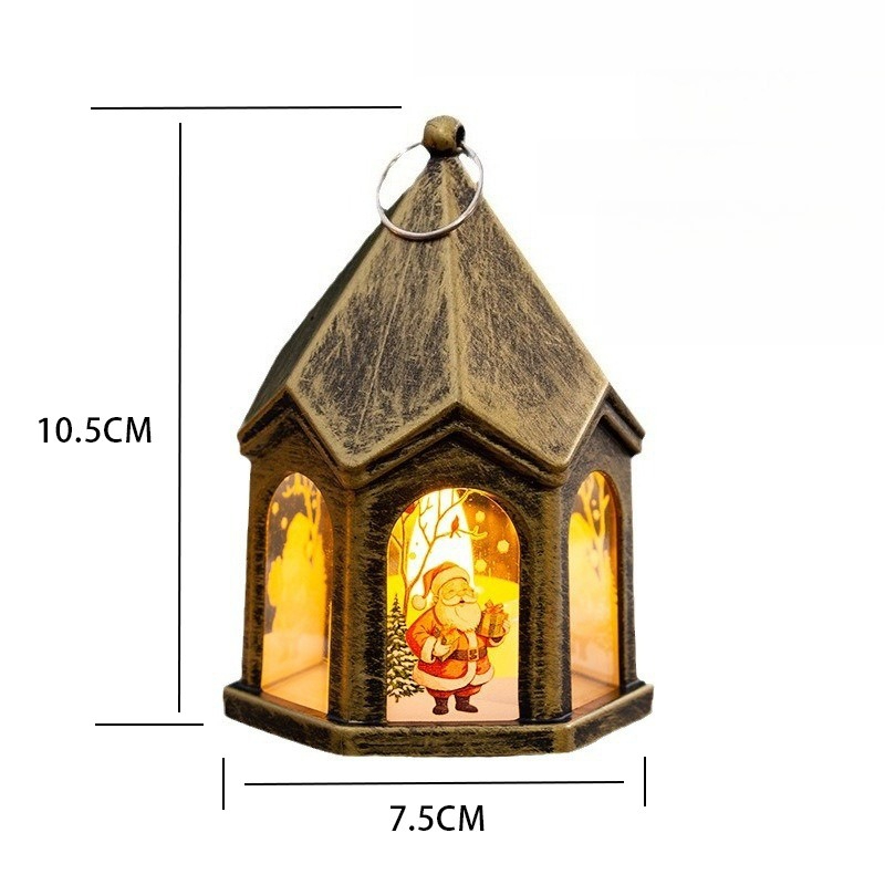 Christmas Tree Pendant Christmas Decoration Children's Luminous Retro Night Light Ornament Desktop Decoration Props