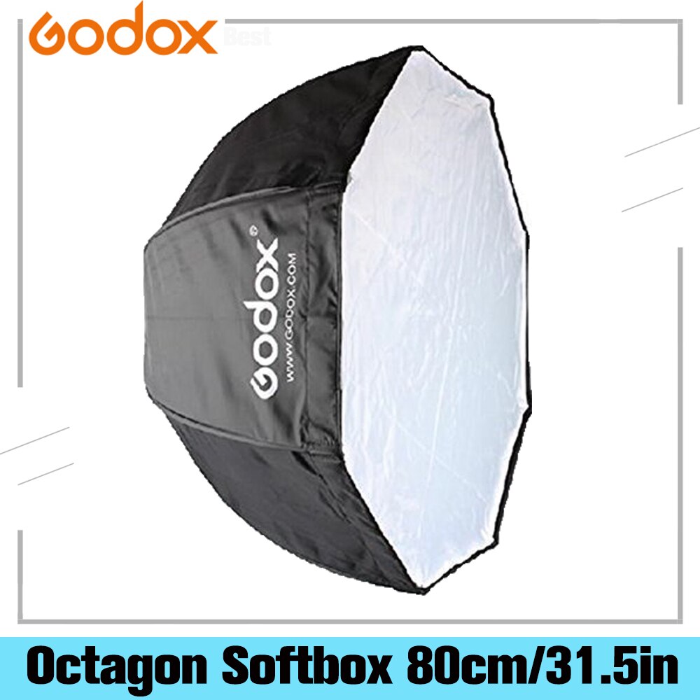 Godox Draagbare Octagon Softbox 80 cm/31.5in Paraplu Brolly Reflector flitslicht Softbox voor Studio Photo Flash Speedlight