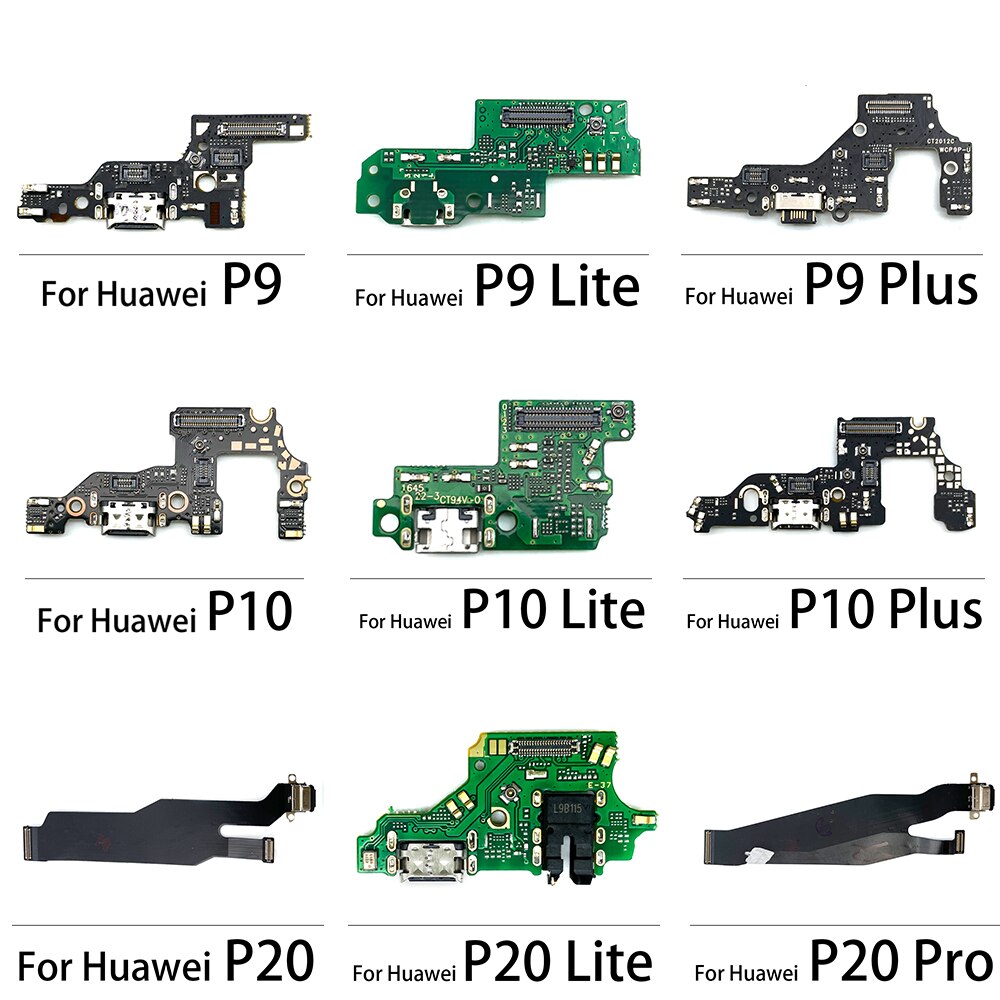 puerto de carga USB, cargador, conector, placa flexible para Huawei P9, P10, P20, P30, P40 Lite E Pro Plus