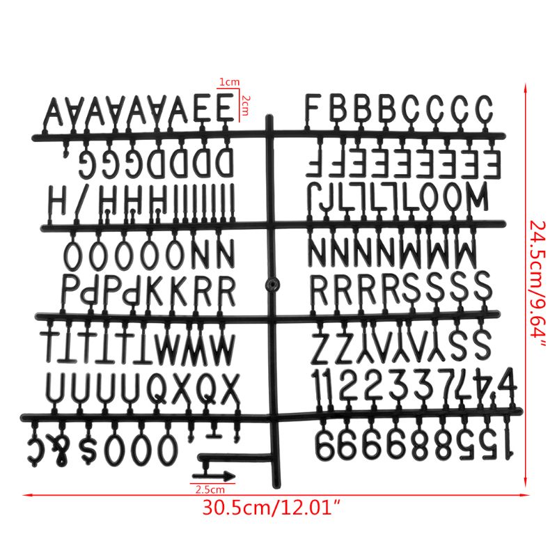 2Pcs Characters For Felt Letter Board 290 Piece Numbers For Changeable Letter Board
