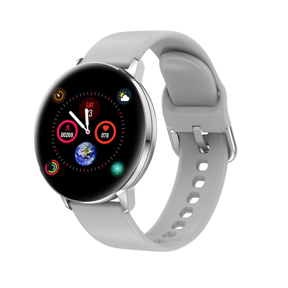 Smart Watch Full Touch Screen HD Display Sport Fitness Tracker Watch Smartwatch Smart Wristband Bracelet Watch: grey