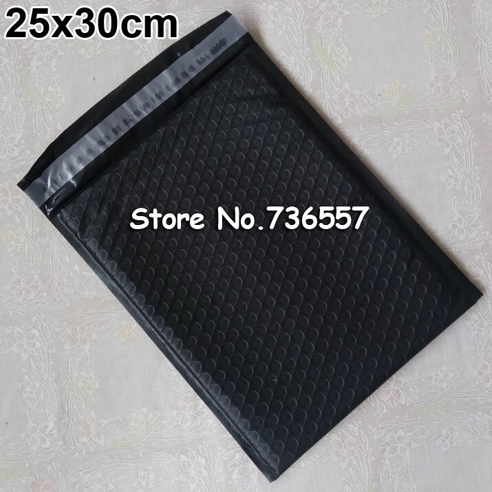 10PCS packaging envelope Light Pink Poly Bubble Mailer Padded Envelope self seal mailing bag bubble envelope envelope: 25x30cm black