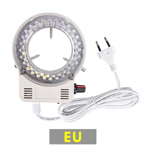 4.5W 100V-240V Adjustable Microscope LED Ring Light Lighting for Stereo Microscope Camera Magnifier Illuminator: EU Plug