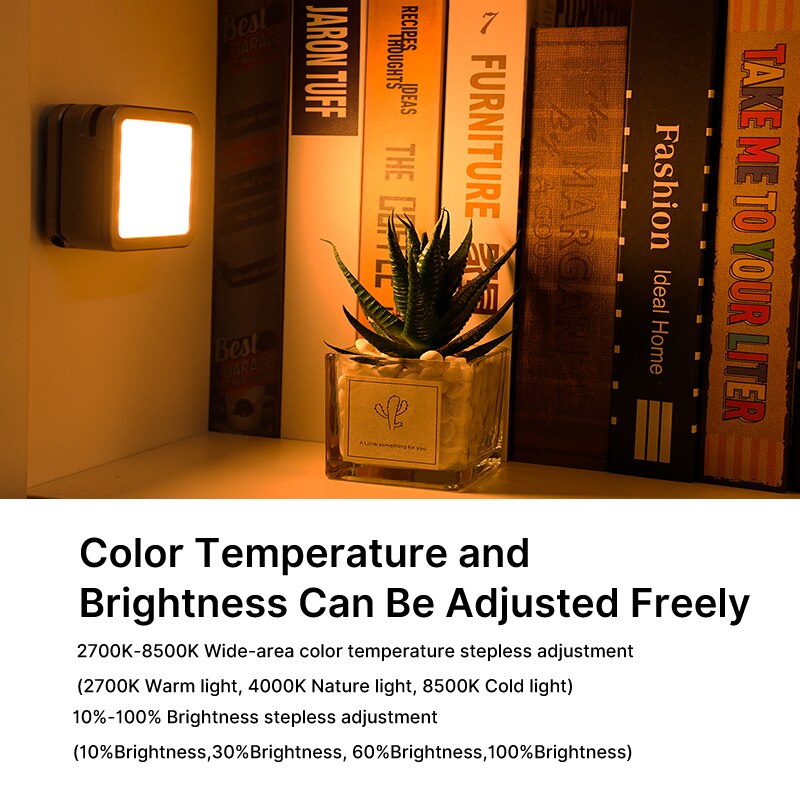 Ulanzi CL15 Mini Cube Video Light Laptop Computer Webcam Lighting Zoom Call Lamp Conference Video Light Office Light