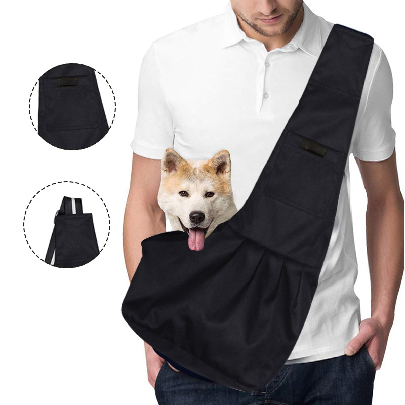 Oxford Stof Huisdier Transport Bag Oxford Hond Kat Puppy Dier Crossbody Tas Warme Hond Front Borst Carrier Voor Outdoor