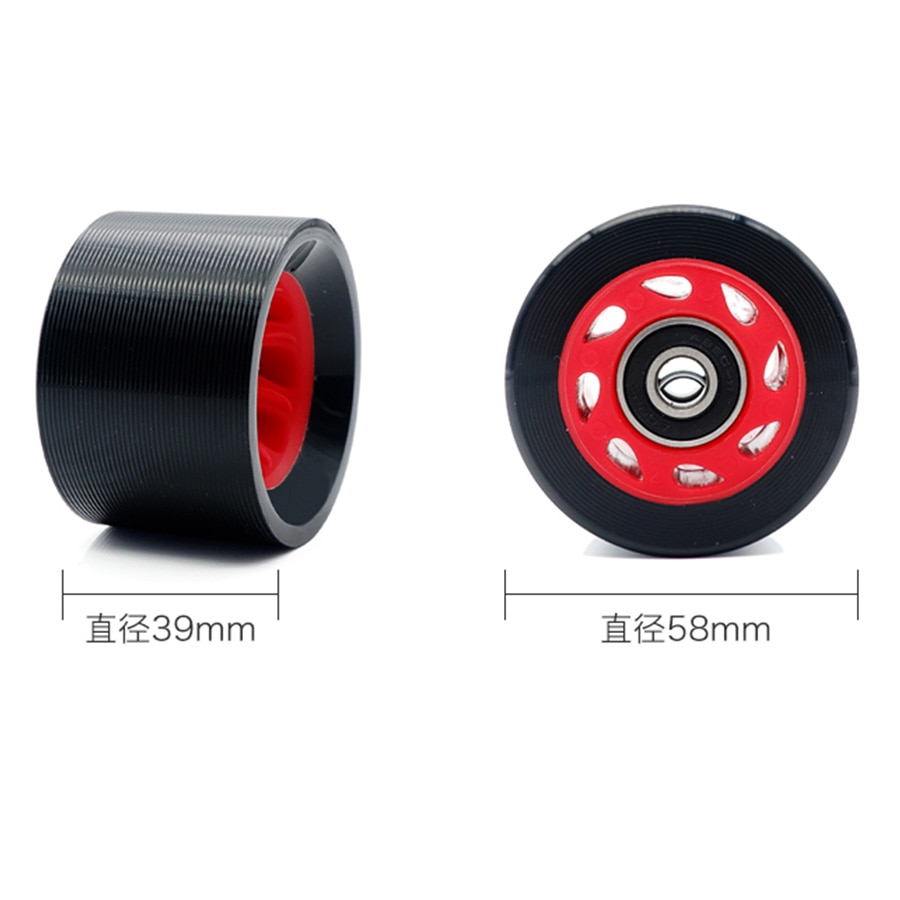 Speed Roller Skate Wheels With 608 Bearings 58mm Quad Skating Tires 95a Hardness Indoor Outdoor Double line Patines