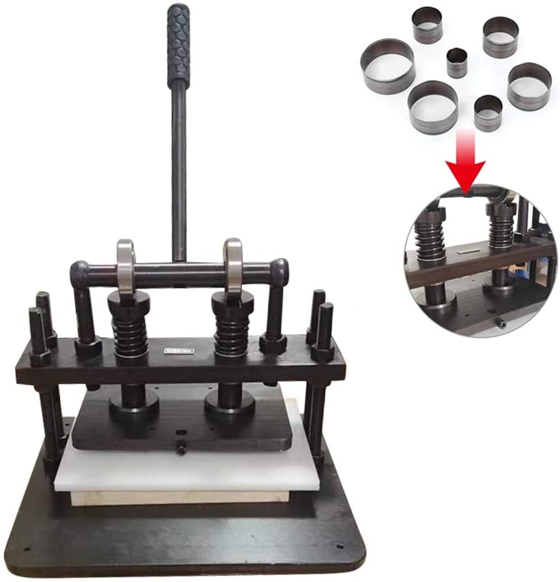 7Stck Leder Stanzen hohl Stanz werkzeug runde bilden Schneid bilden einstellen für Hand gefertigte DIY Kunstleder und Papier flocke 25-55mm