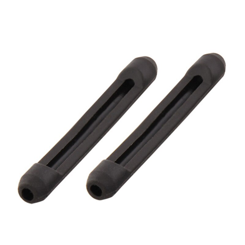 2 Pairs Sterke Flexibiliteit Glazen Been Sets Anti-Slip Siliconen Bril Tempel Tips Oor Grip Haak Houder Glazen Accessoires: Black