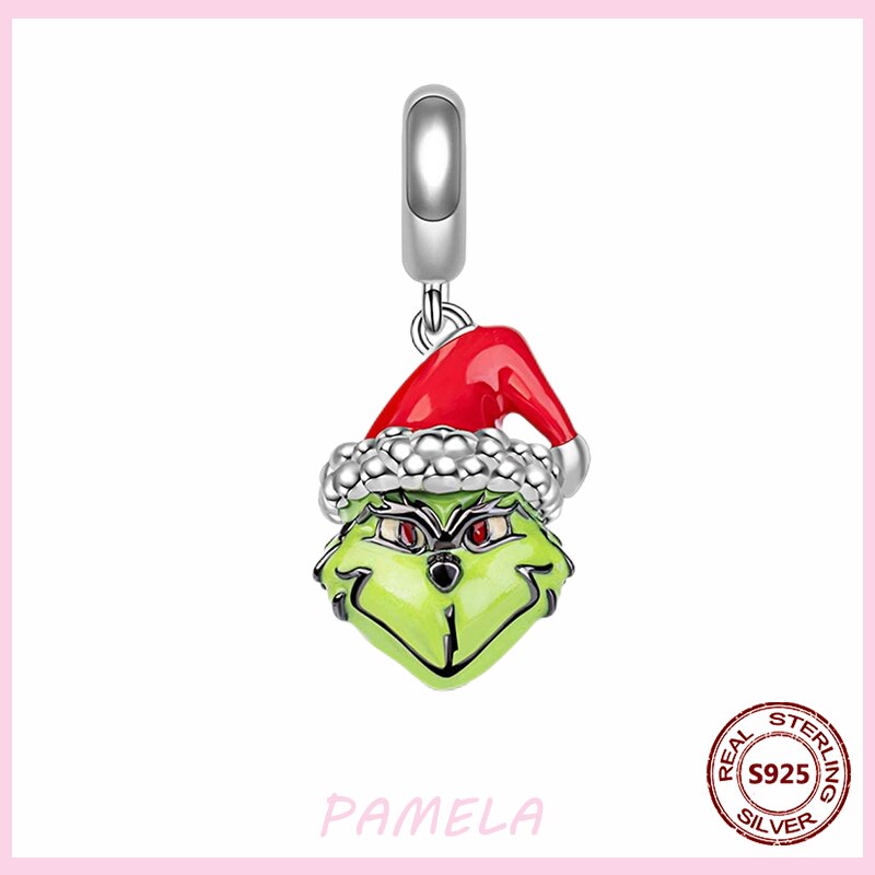 PAMELA-abalorios de plata esterlina 925 para mujer, abalorios de flamenco rosa, perro, búho, Animal, bricolaje para pulsera colgante Original, joyería de: YBT655