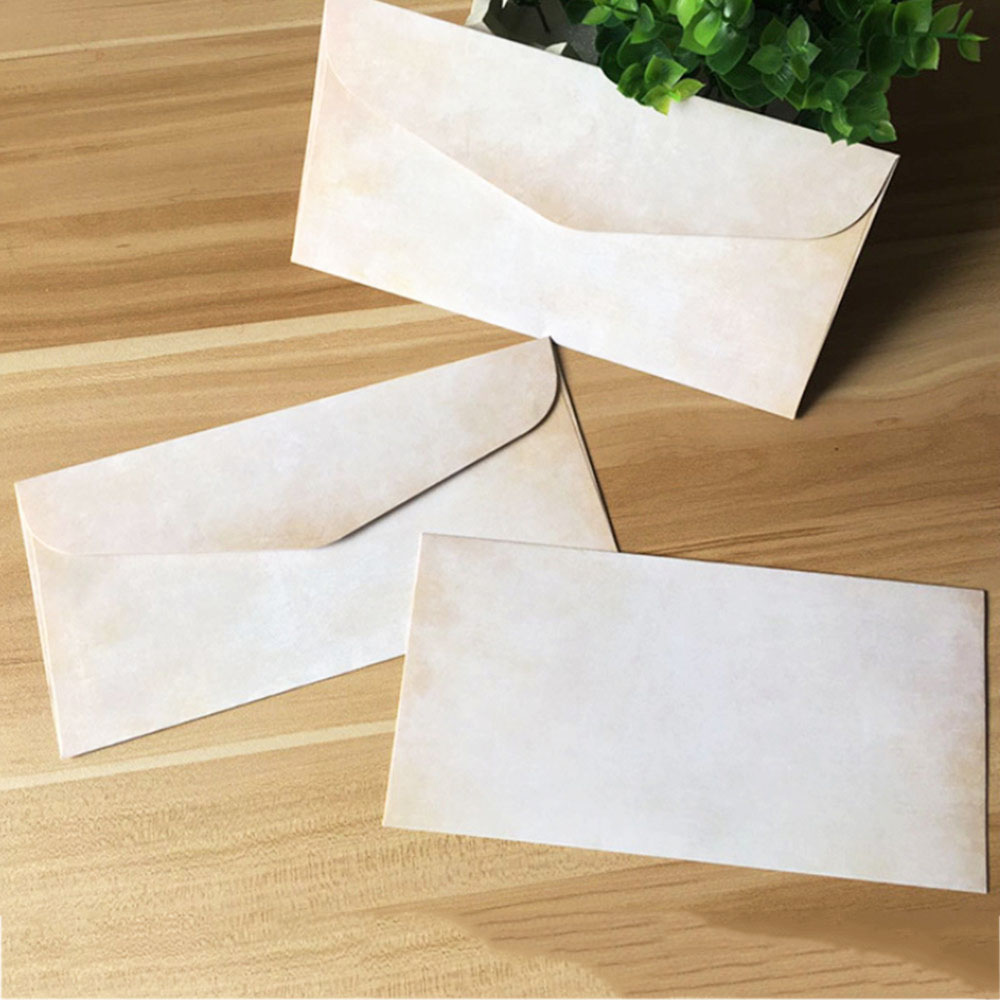 10-20pcs Formal Business Envelope Black White Craft Paper Envelope Mini Message Letter Stationary Card Scrapbook Mailing Bags: B-10pcs