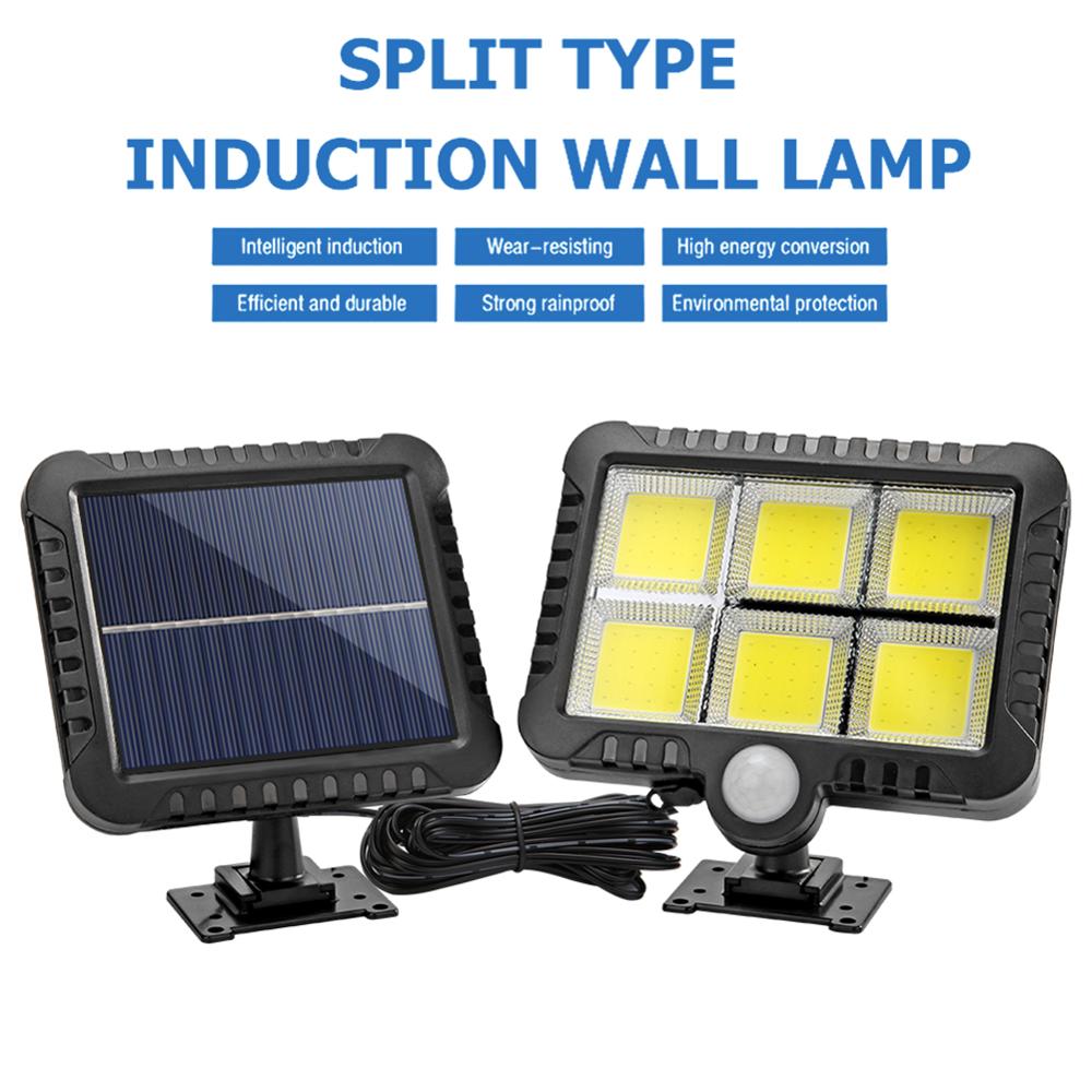 120LED COB Solar Light Outdoor Motion Sensor Wall Light Waterproof Garden Lamp Spotlights Emergency Pathway Street Security Lamp