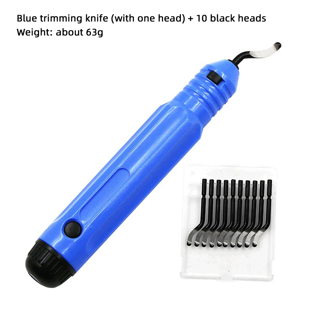 Håndtag grat metal reparation afgratning værktøjssæt 11pc afgratningsbit roterende afgratningsblade fjerner håndafgratet til træ plast: 1 sæt