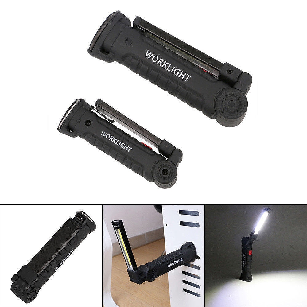 Bærbar lumen kolbe ledet bærbar søkelyset arbeidslys med magnetisk 5 moduser usb oppladbar høy lysstyrke energisparende