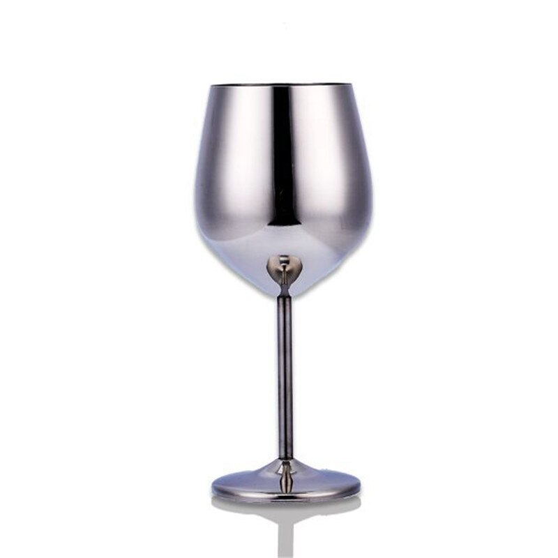 De Metal Copa Oro rosa de vidrio de vino de acero inoxidable 304 de vidrio de vino rojo de acero champán vidrio cóctel vaso para Martini de vidrio de vino: green