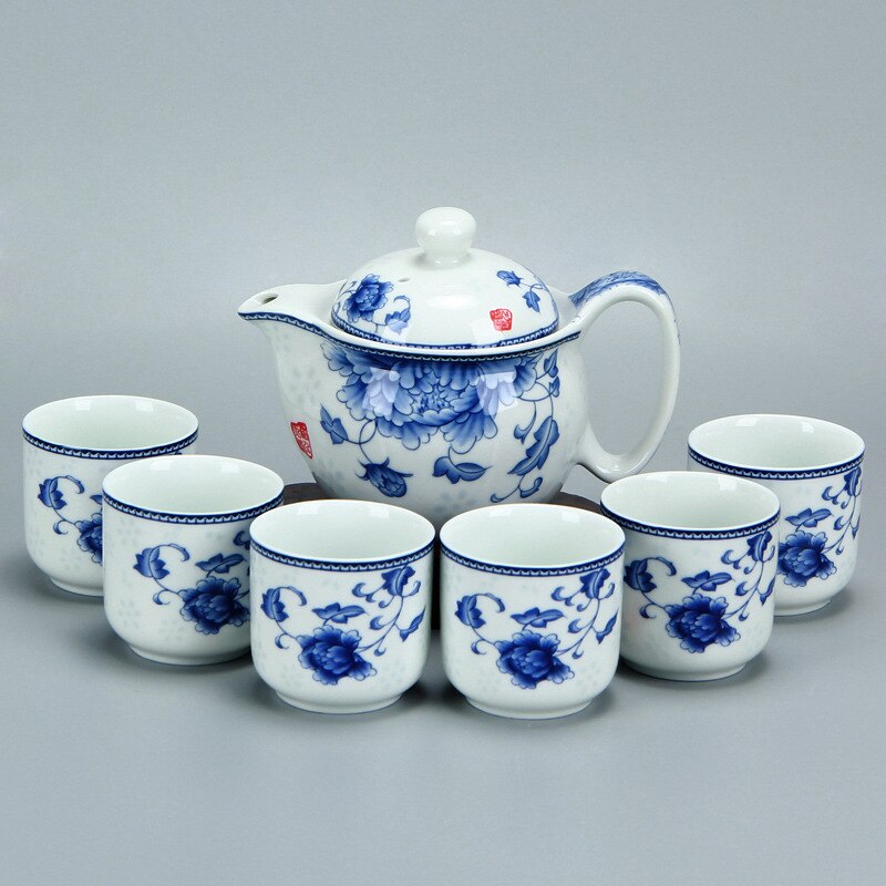 Kinesisk navn keramik jingdezhen keramiske tesæt kung fu te boligdekoration, jule kinesisk bryllup forsyninger god