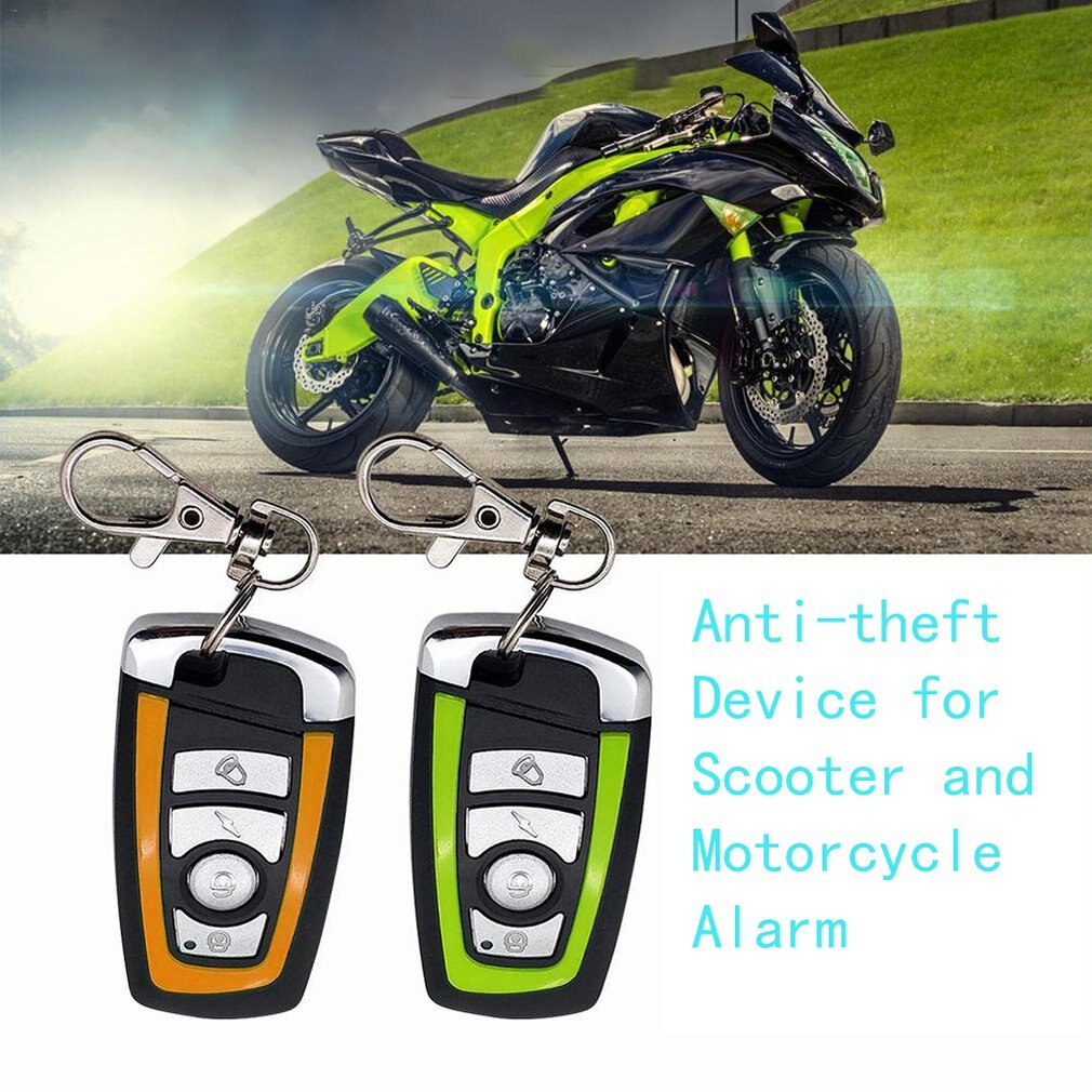 Anti-theft Security Alarm System Two-way with Engine Start Remote Control Universal Motorcycle Alarm System