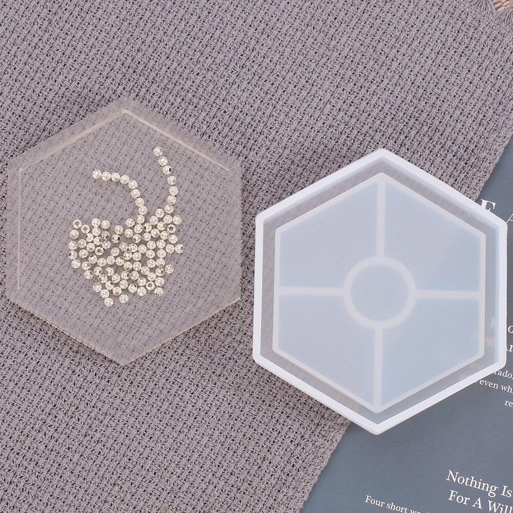 Bahn Form Epoxy Harz Silikon Formen Diy Umweltfreundliche Robust Hexagon Platz Runde Boden Halterung für Casting Beton Zement: Hexagon 1pcs