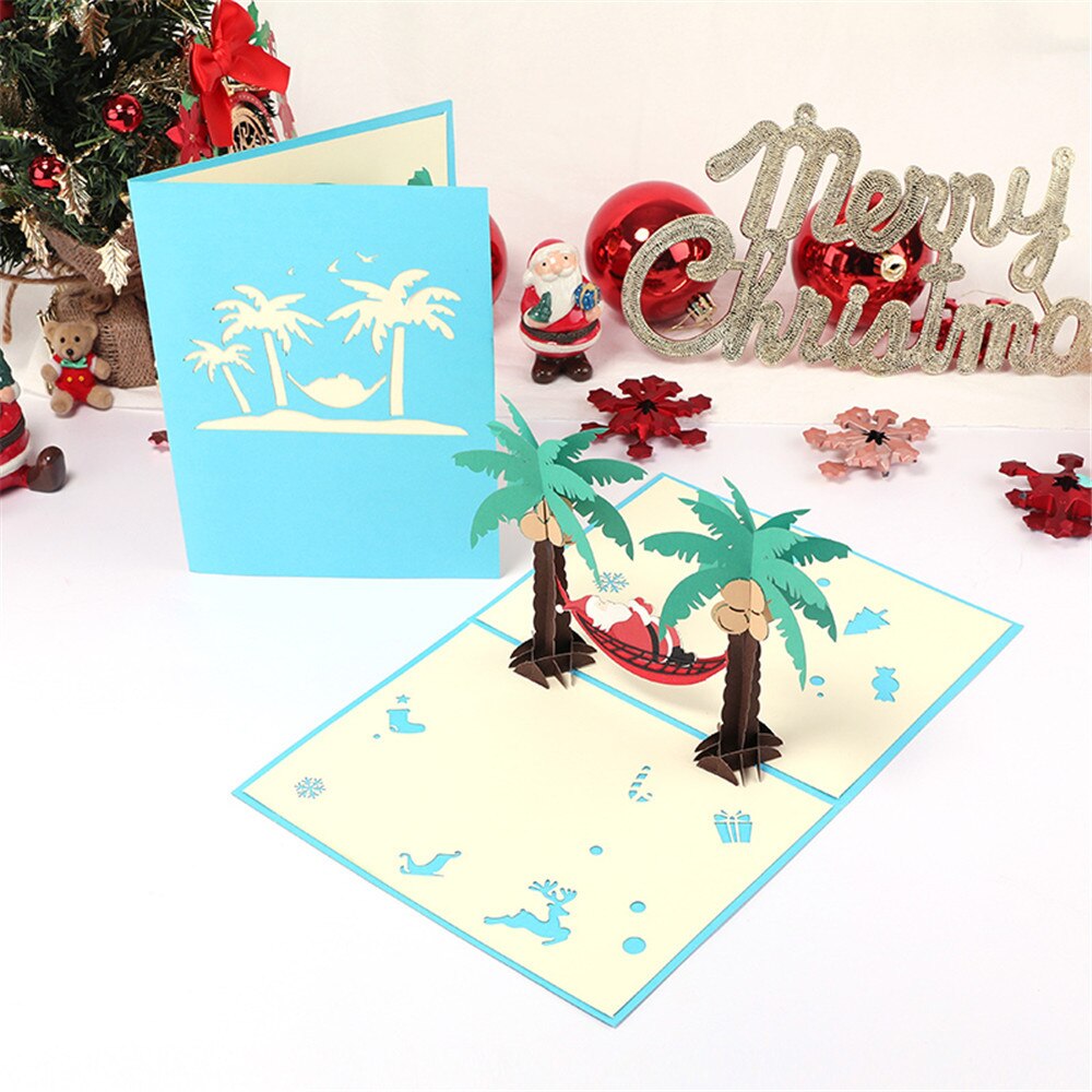 25# Cards Details About 3d Up Card Christmas Greeting Baby Happy For Girl Kids Cards With Envelope Stickers: B
