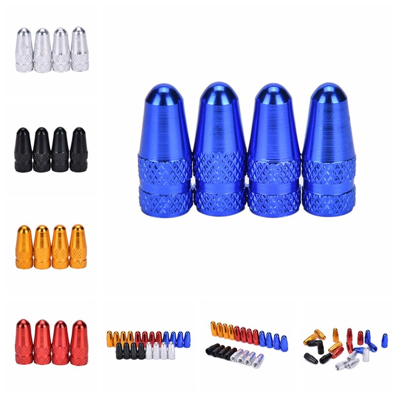 Rueda con llanta para bicicleta de montaña Fixie, tapas de válvula de aire, cubierta antipolvo, 5 llanta Presta