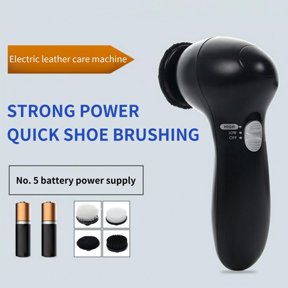 Shoe Polisher Practical Electric Shoe Polisher Black Fine Workmanship Convenient Ergonomic Labor-saving Shoe Shiner