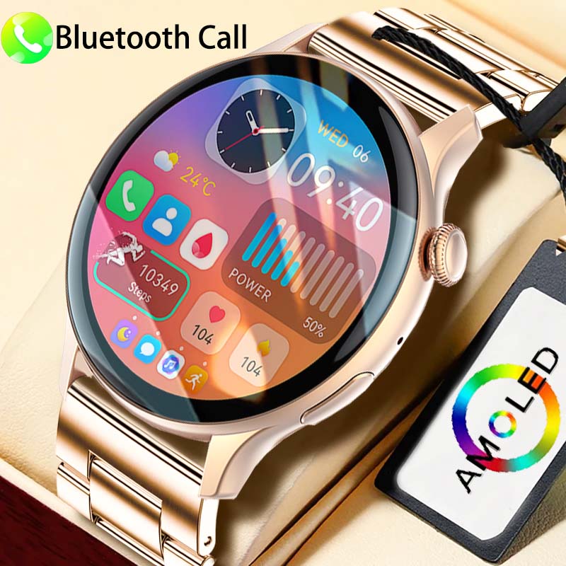 Montre intelligente HK85 AMOLED 2024 "pour hommes et femmes, appel BT, surveillance de la santé, toujours en affichage, suivi du fitness, montre intelligente de sport, , 1.43