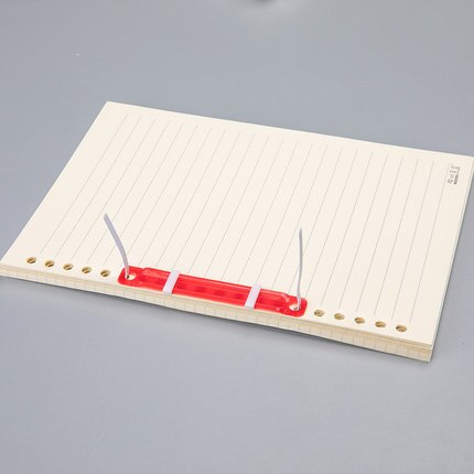 Reliure de livre à feuilles mobiles, bandes de reliure en plastique, attaches en papier, accessoires de bureau