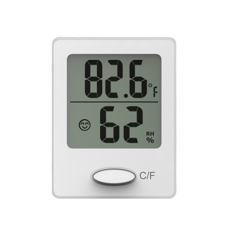 Digital Thermometer Hygrometer Indoor Outdoor Temperature Humidity Meter C/F LCD Display Sensor Probe Weather Station: white