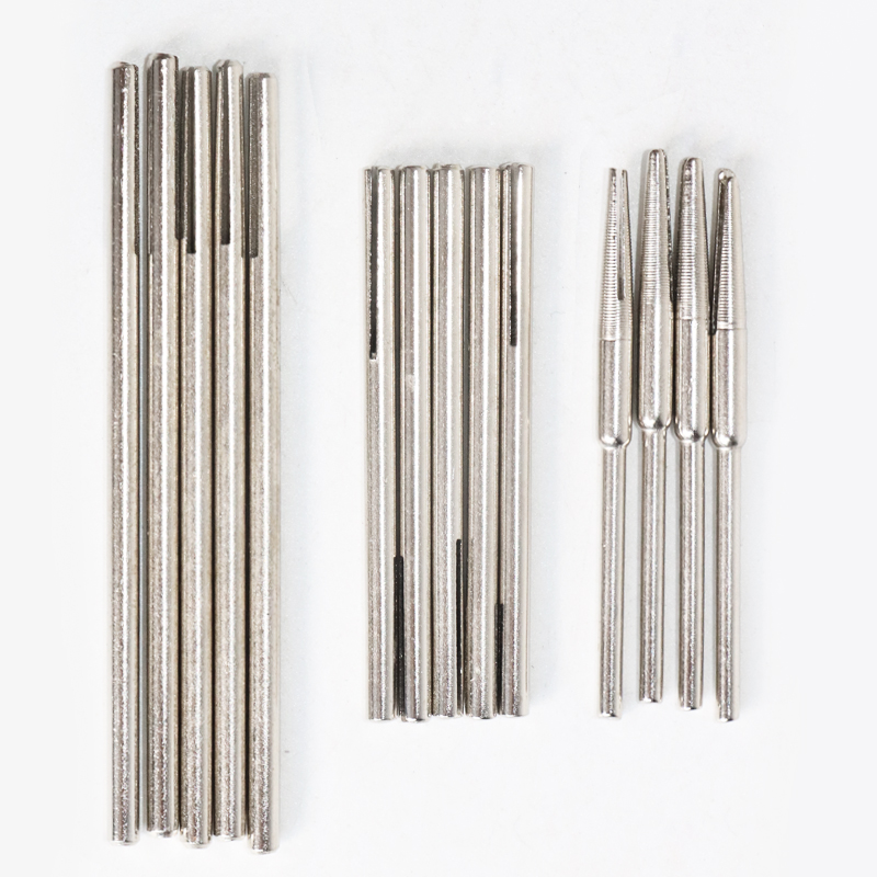 10 st 2.35/3mm skaft 50mm/70mm sandpappersklämma delade dornar långa sliphållare klämstång för roterande verktyg