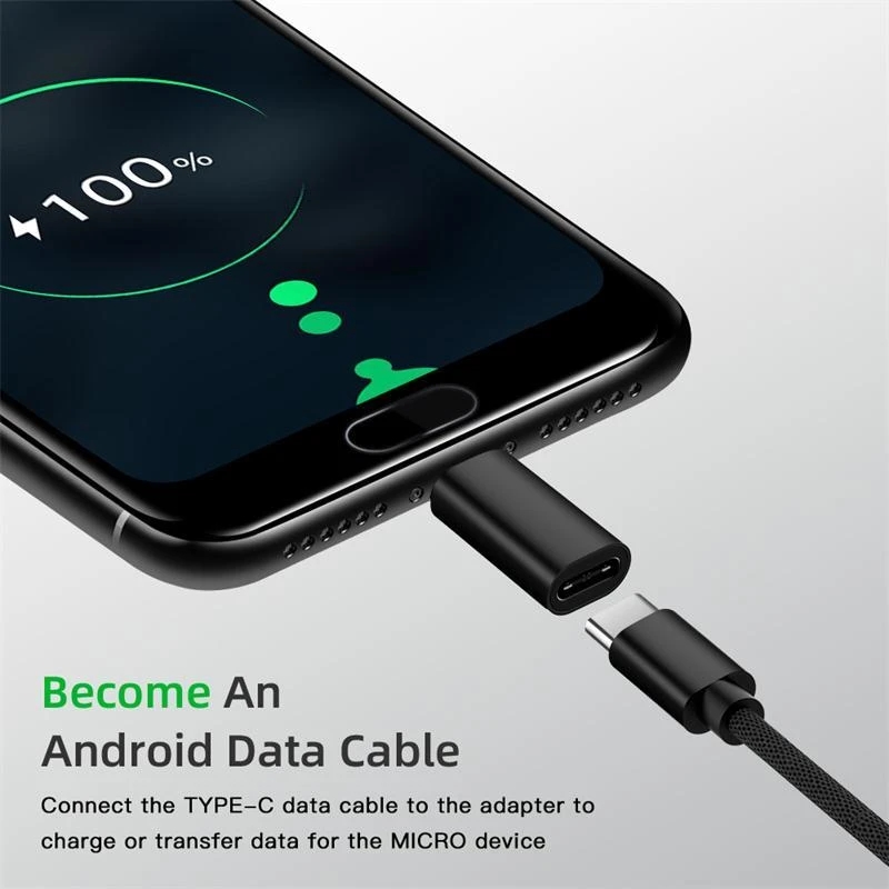 Connettore adattatore USB da tipo C a Micro USB Android per tablet telefono Convertitore da micro USB maschio a tipo C femmina per Xiaomi Huawei