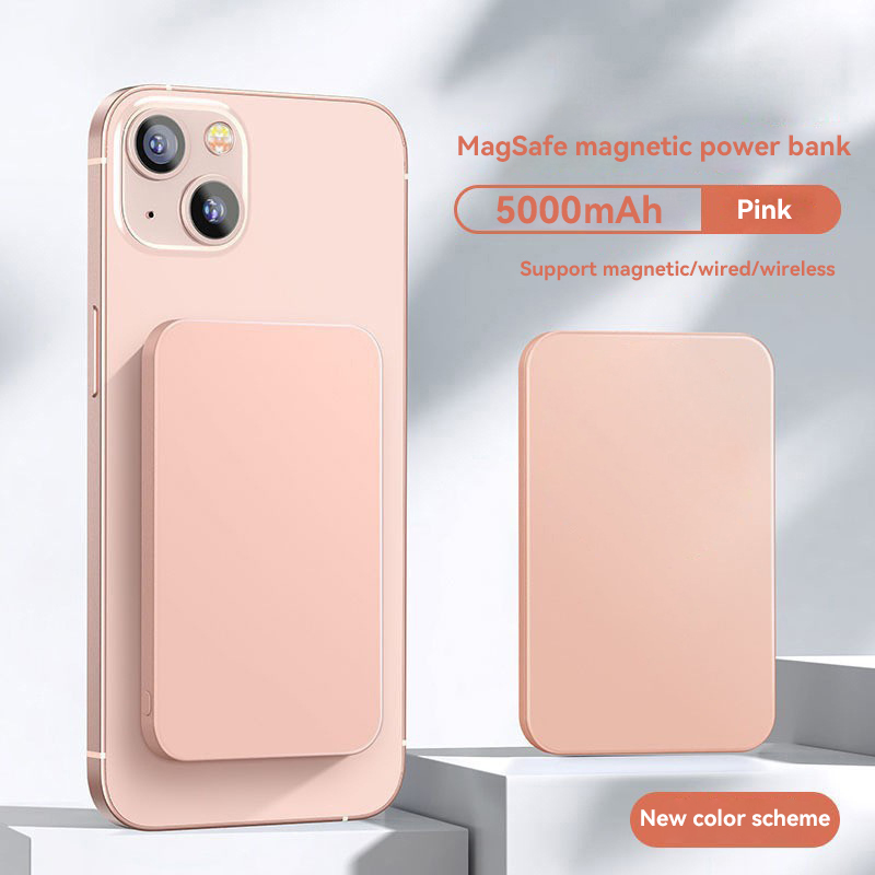 50000mAh Magnetic Power Bank 22.5W PD Fast Charging with Wireless Charger Portable Battery for iPhone 17 16 15 14: Gold / 30001mAh-50000mAh