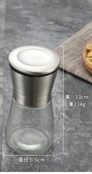 304 aço inoxidável moedor de pimenta criativo tempero garrafa casa ferramentas diárias manual pimenta moinho cozinha suprimentos: small