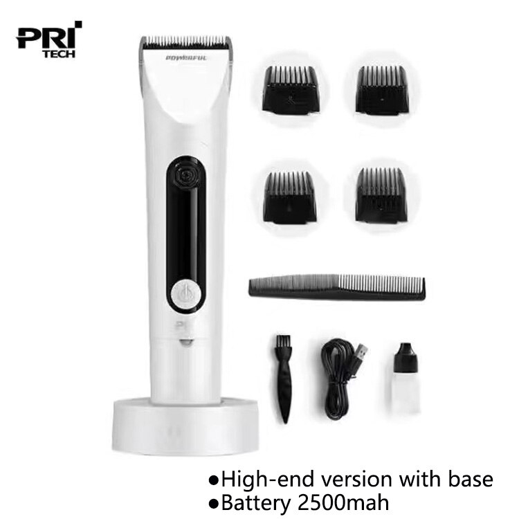 Pritech LF1 Professionele Haar Snijmachine Voor Mannen Scheerapparaat Man Tondeuse Mannen Trimmer Scheermes Korte Baarden Man Cutter: High match  White