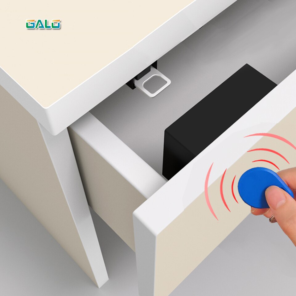 SMart Electronic Lock No Hole Installation Invisible Hidden RFID Furniture Keyless Door Lock For Drawer/Cabinet Sensor Locker