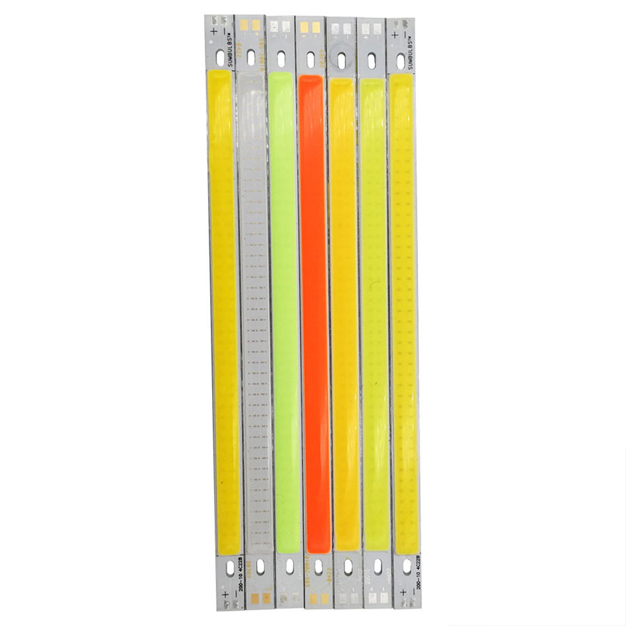 [Sumbulbs] 200x10MM 0422 10W luz LED COB tira lámpara DC 12-14V 1000LM verde amarillo rojo azul blanco cálido barra de luz blanca pura