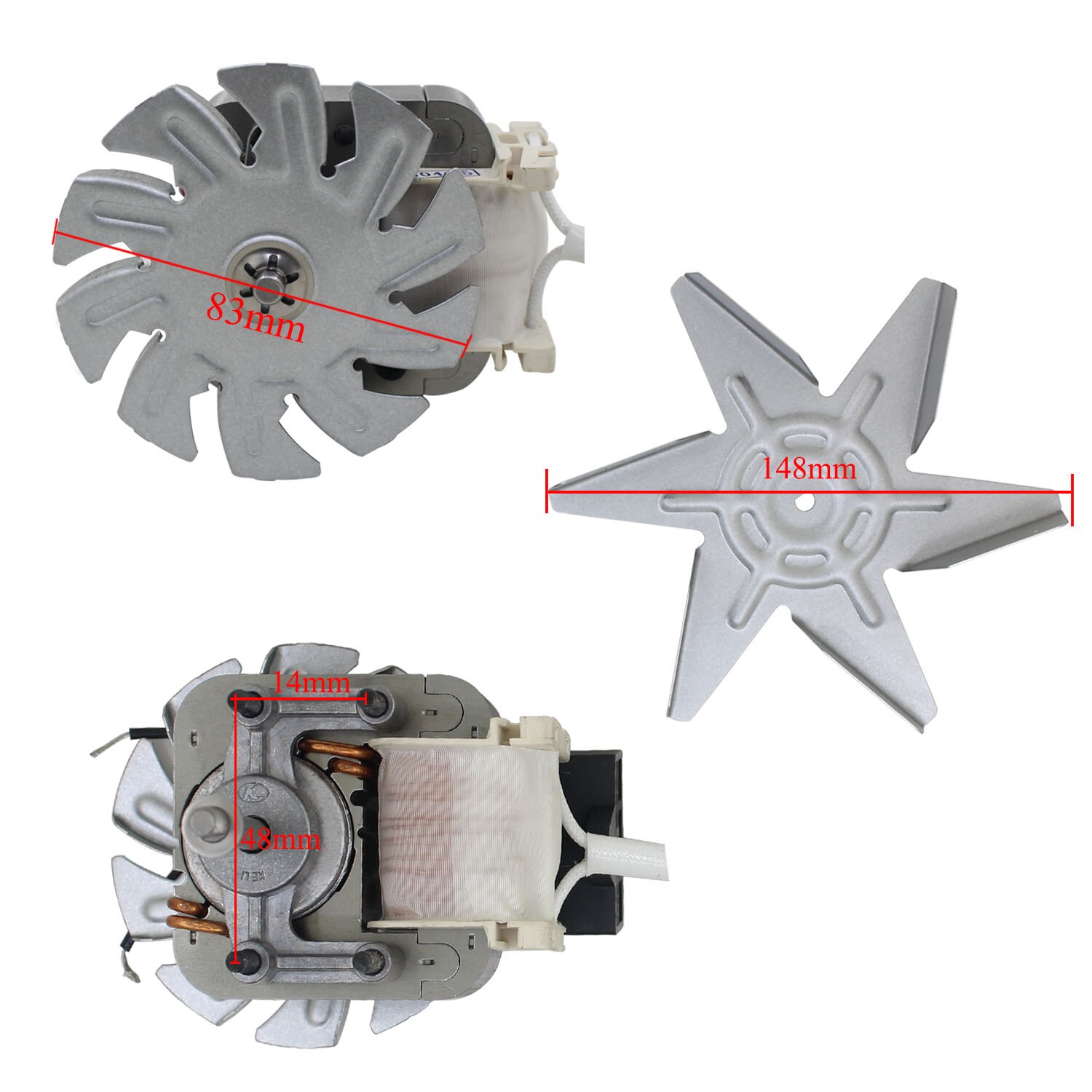 Motor- 220V 1pc spaltpolmotor für Grill trocknen Kasten backofen Desinfektion schrank Thermostat inkubator Konvektion Ofen Fan