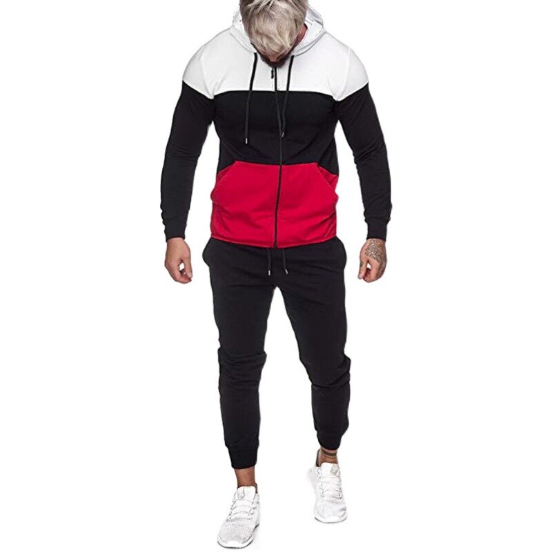 Trainingspak Mannen Herfst Stiksels 2 Delige Set Lange Mouw En Broek Set Mannen Sportkleding Joggingpak sportkleding