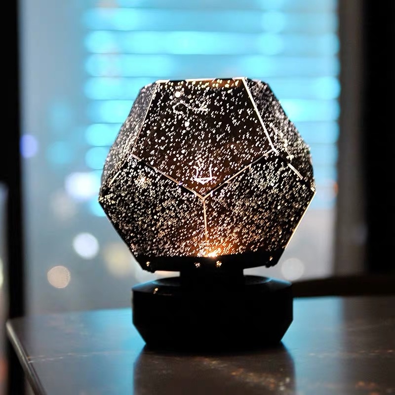 Galaxy Projector Lamp Thuis Planetarium Led Sterrenhemel Verlichting Tafel Decoratie Slaapkamer Batterij Aangedreven Constellatie Diy Usb