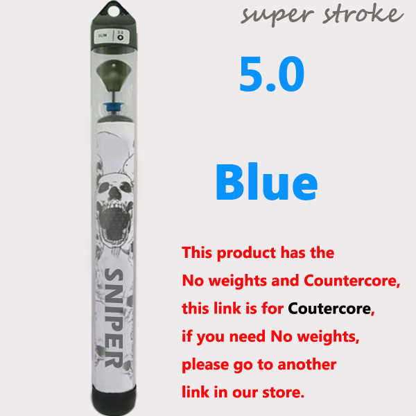 colors golf putter grips skull 5.0 weights or no weights grips: blue-Weights5.0