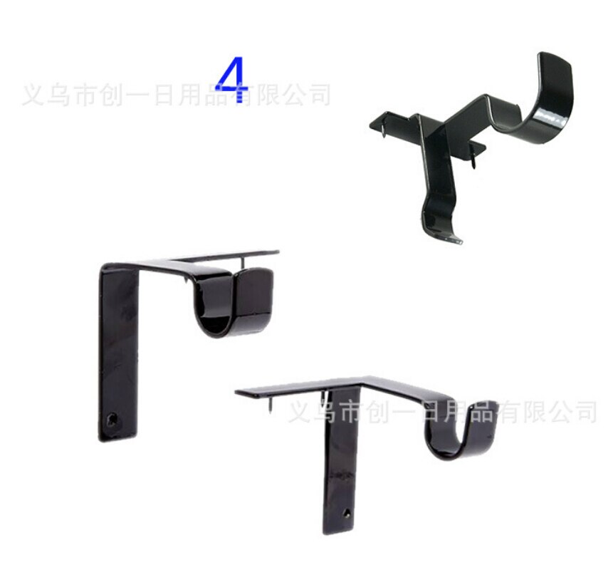 US Practical Double Center Support Curtain Rod Bracket Into Window Frame Bracket: d