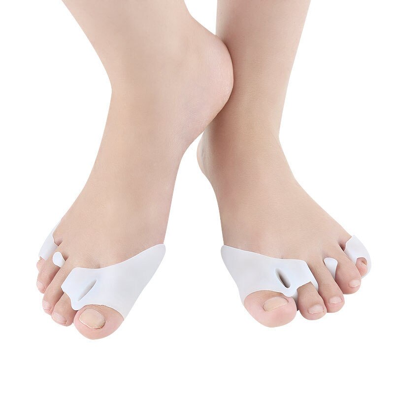 1 par silikone fod finger tå separator fodpleje værktøj knyst skinne glattejern corrector hallux valgus massager beskyttelsesfødder