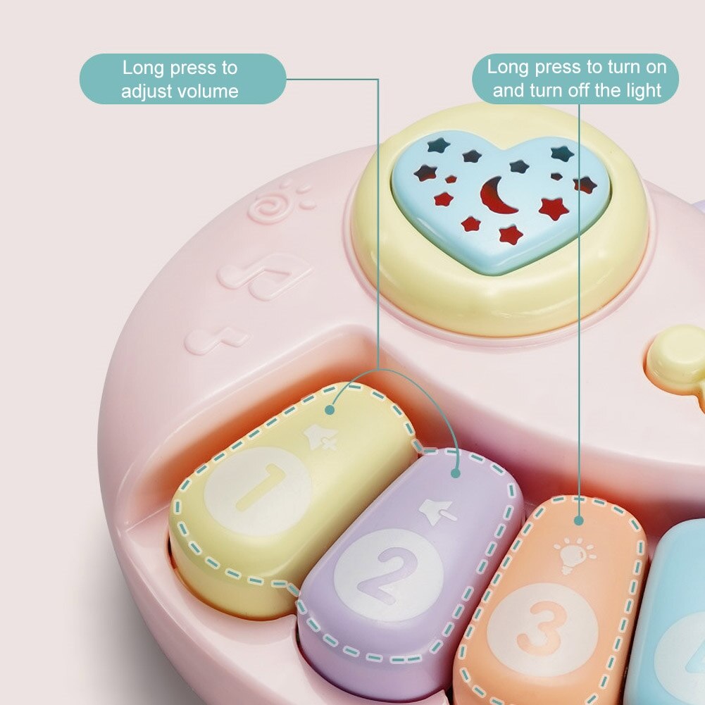 Sonajero manual para niños de 0 a 12 meses con música china