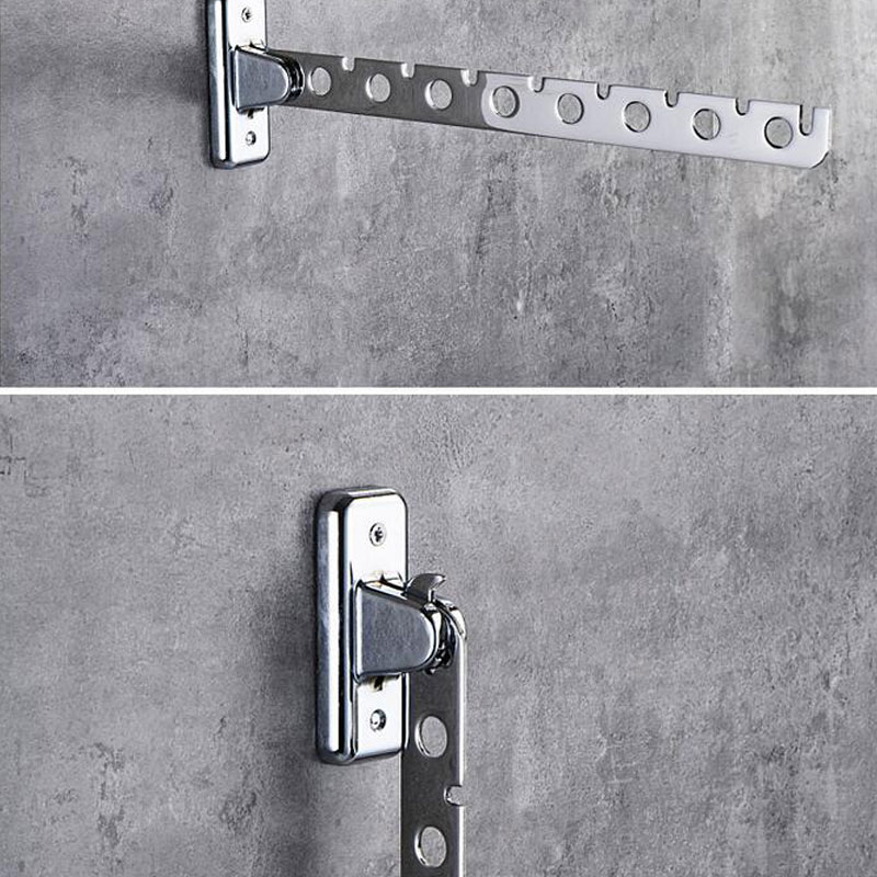 Kledingrek Kleerhangers Wall Mounted Hanger Rvs Indoor Ruimtebesparend Kleding Hangers Voor Kleding Ruimtebesparend