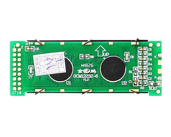 OCM12232-6 Yellow screen/blue screen 122x32 Graphical dot matrix LCD liquid crystal display screen 5V