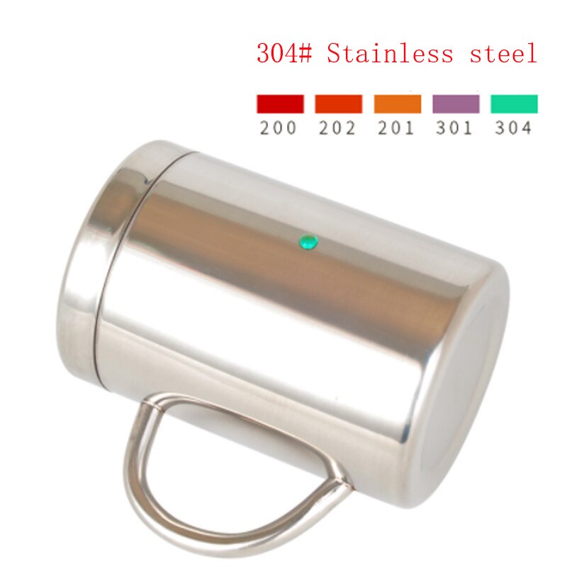 Double Wall Stainless Steel Coffee Mug Portable Cup Travel Tumbler Coffee Jug Milk Tea Cups Double Office Water Mugs