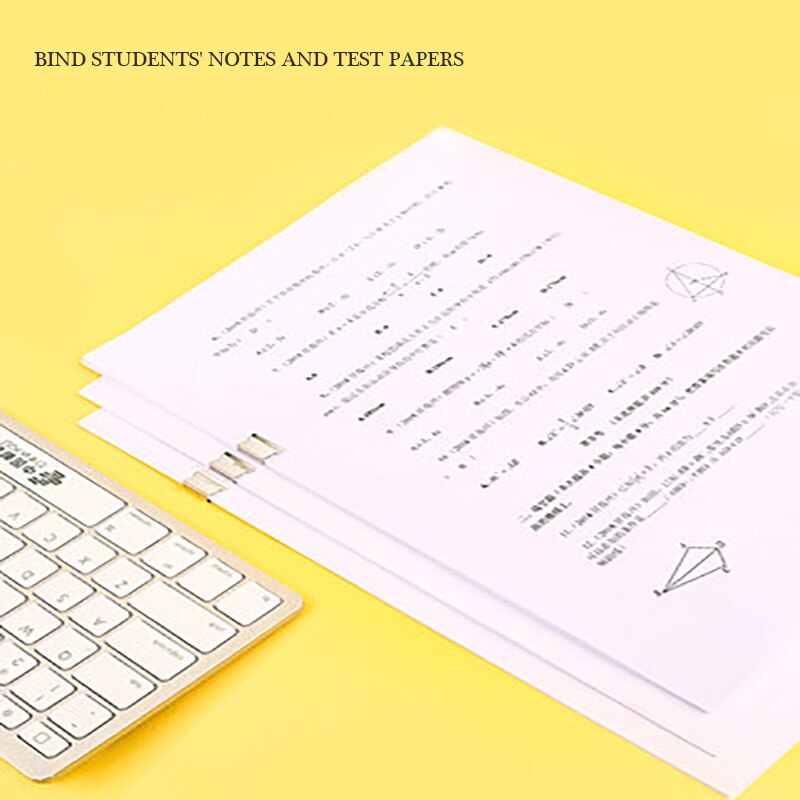 Paper Folder For Students Metal Pusher Large Binder Paper Folder Paper Folder Fixing Folder Multi-Function